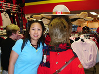 Patti and mountie moose