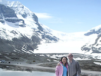 Mike and Patti and glacier