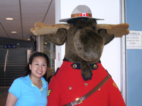 Patti with Moose