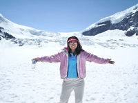 Patti on glacier