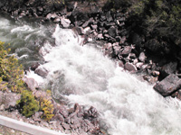 churning river