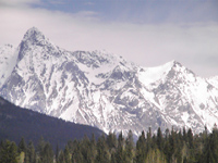 snow-covered peaks